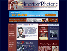 Tablet Screenshot of americanrhetoric.com